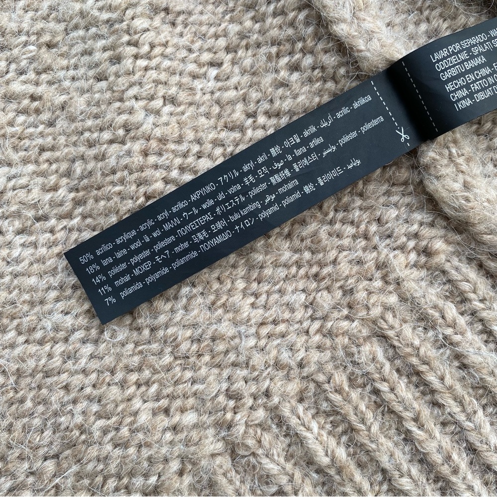 Zara thick long cardigan coat - Picture 6 of 7